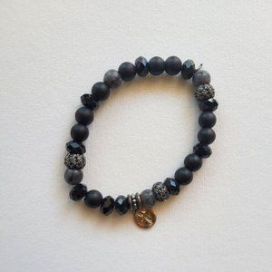 Keep Collective Lot of 2 Beaded Mantra Bracelets--Faith & Family